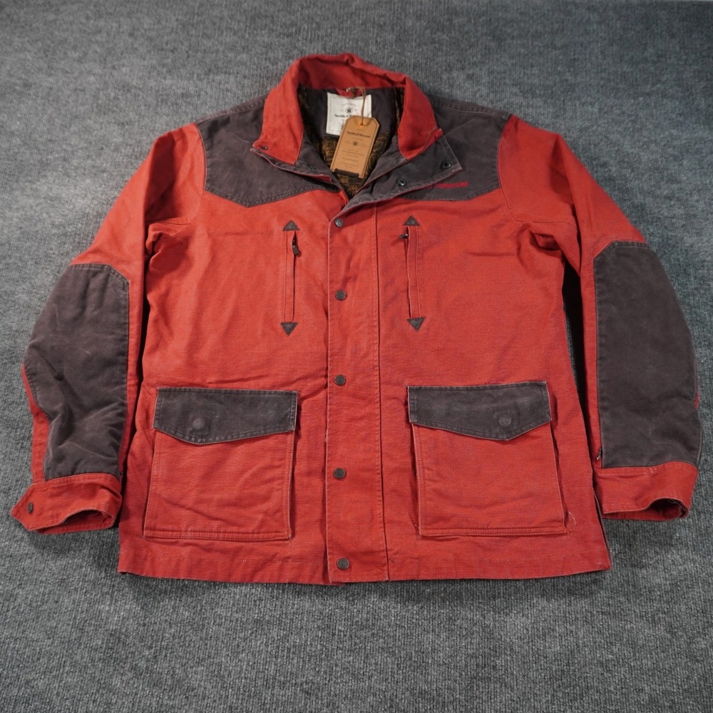 Smith & Wesson Field Jacket Mens XL Red Canvas Western Gallery Furniture NWT